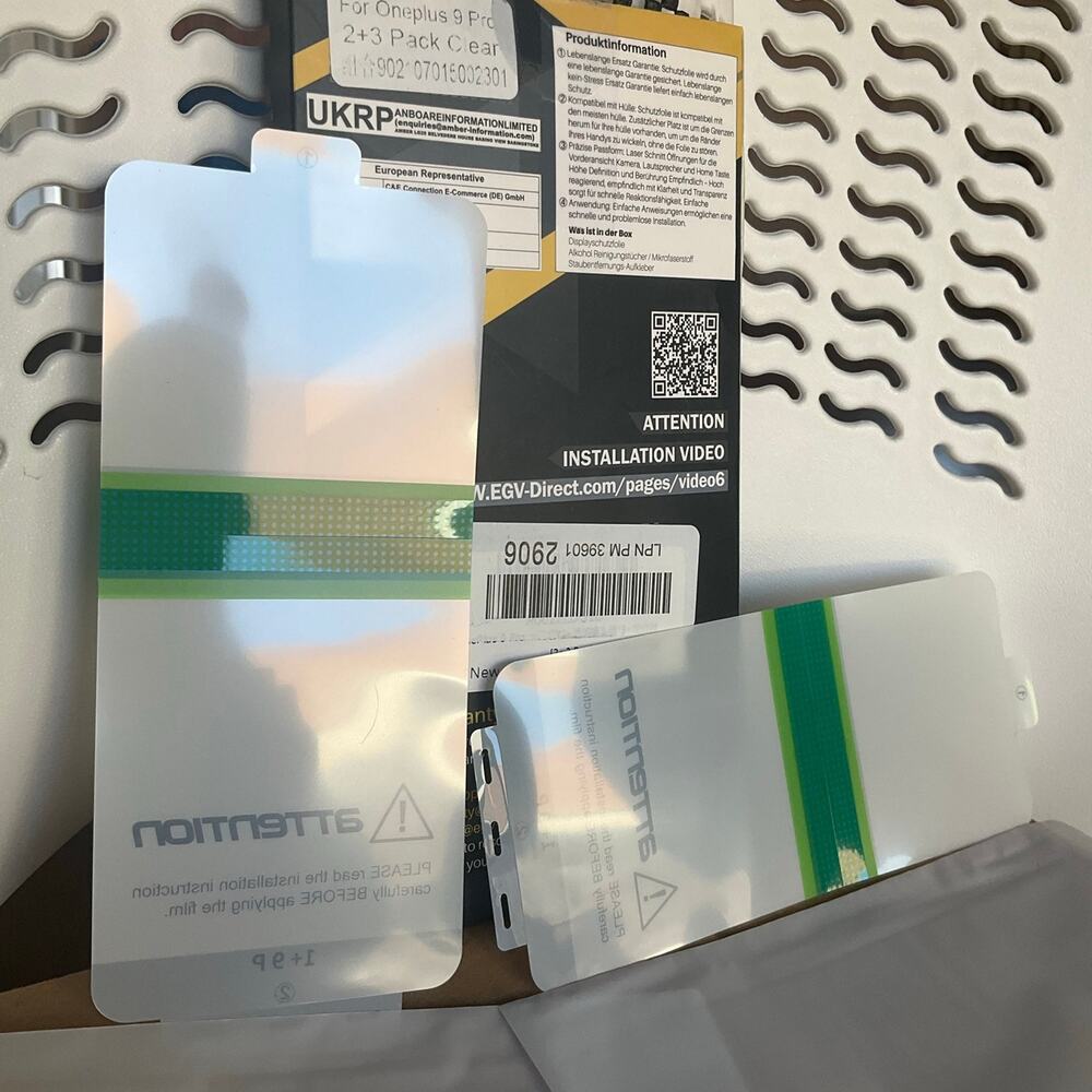 2 Packs Clear Screen Protectors for OnePlus 9 Pro